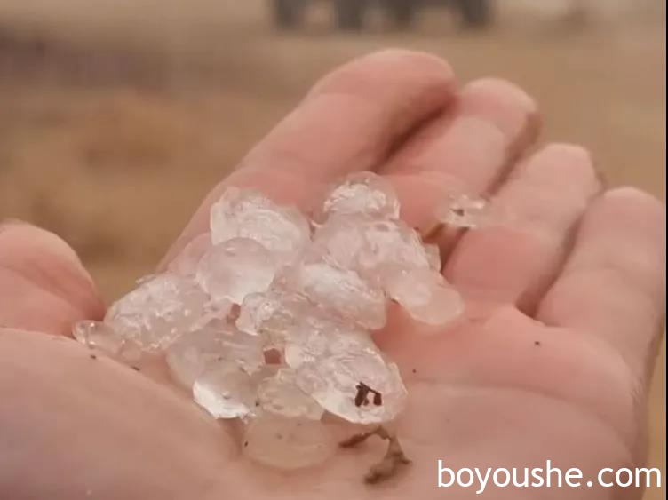 迪拜下大雨，冰雹袭击两个地区