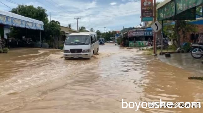 一场大雨便淹水！柬埔寨某县长：将采取措施遏制堵住水路之人