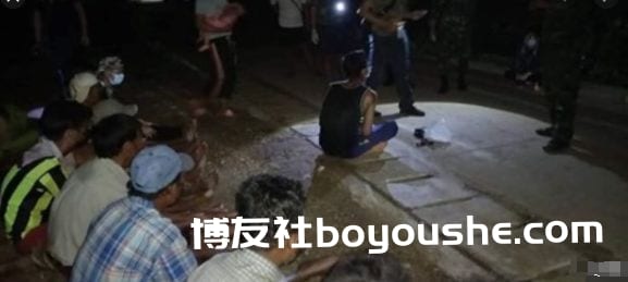 0多名缅甸人偷渡到泰国，在边境被抓"